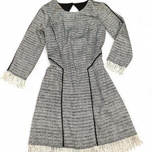 Sam edelman black white tweed dress